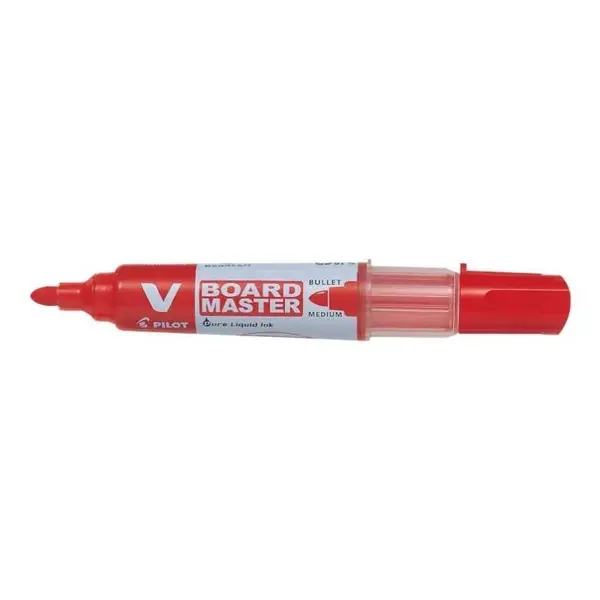 Marker pentru tabla Pilot Vboard Master diverse culori 2.3 mm varf rotund Marker pentru tabla Pilot Vboard Master diverse culori 2.3 mm varf rotund rosu