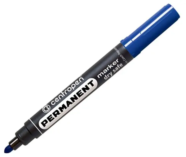 Marker permanent Centropen - 2.5 mm, albastru