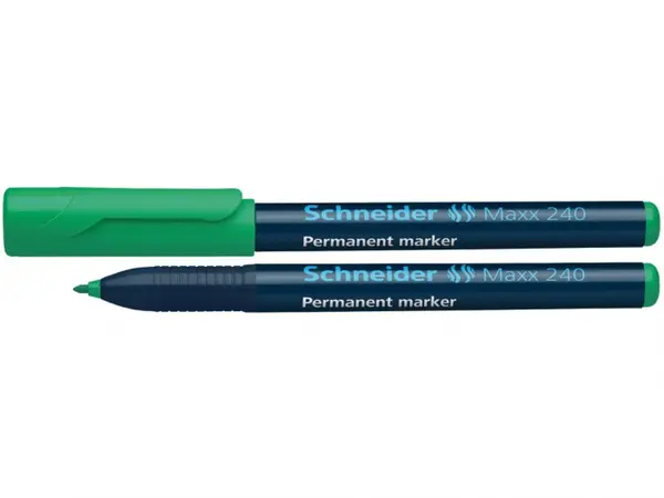 Marker permanent cu varf rotund,modelSchneider Maxx 240,4 culori