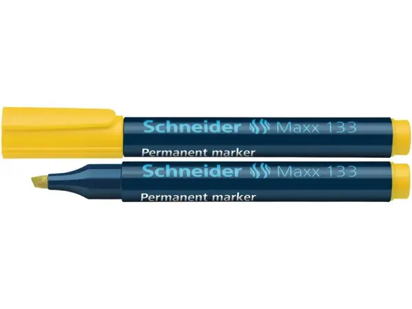 Marker permanent cu varf tesit,model Schneider Maxx 133,8 culori