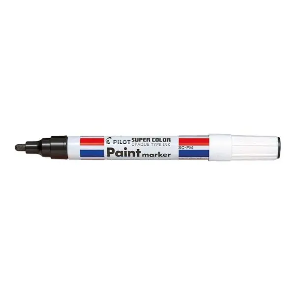 Marker permanent cu vopsea Pilot Paint diverse culori 2 mm varf rotund negru