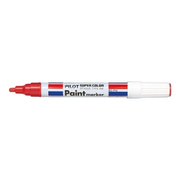 Marker permanent cu vopsea Pilot Paint diverse culori 2 mm varf rotund Marker permanent cu vopsea Pilot Paint diverse culori 2 mm varf rotund rosu