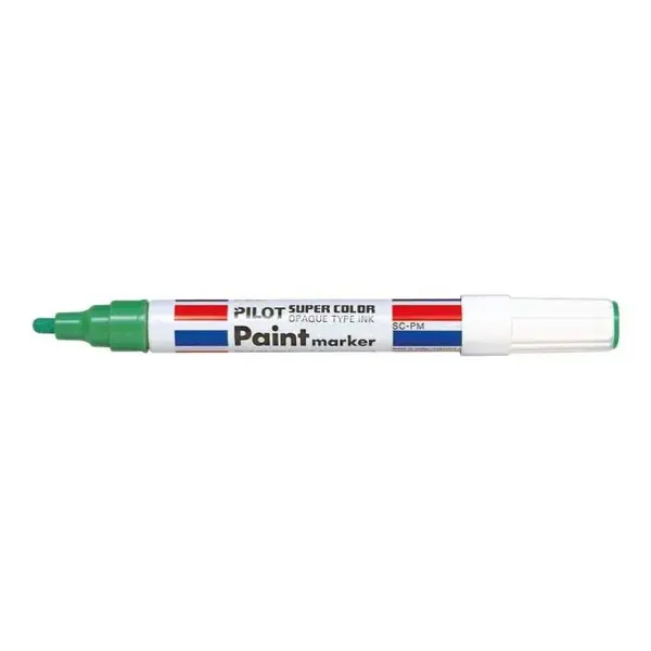 Marker permanent cu vopsea Pilot Paint diverse culori 2 mm varf rotund Marker permanent cu vopsea Pilot Paint diverse culori 2 mm varf rotund verde