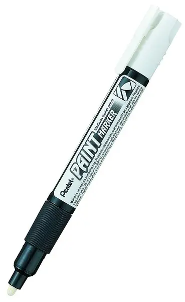 Marker permanent Pentel Paint MМP20 - 4.0 mm, alb
