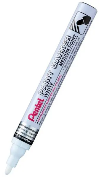 Marker permanent Pentel Paint MMP10 - 4.5 mm, alb
