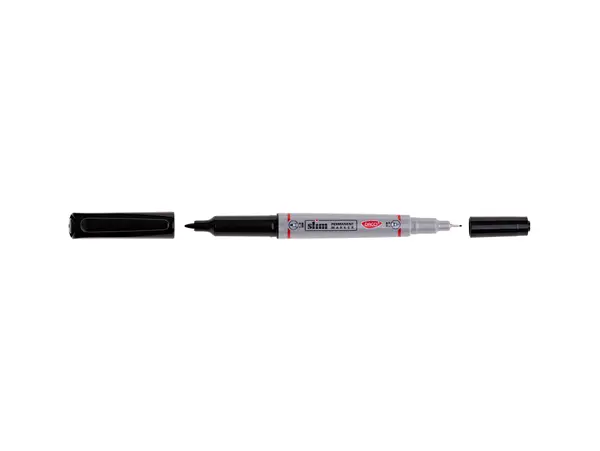 Marker permanent slim, Daco, negru