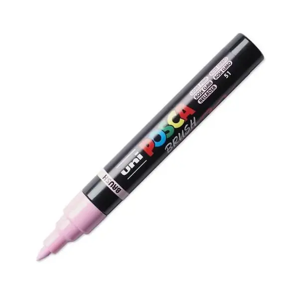 Marker Posca cu varf tip pensula PC-5BR 1-4mm,16 culori