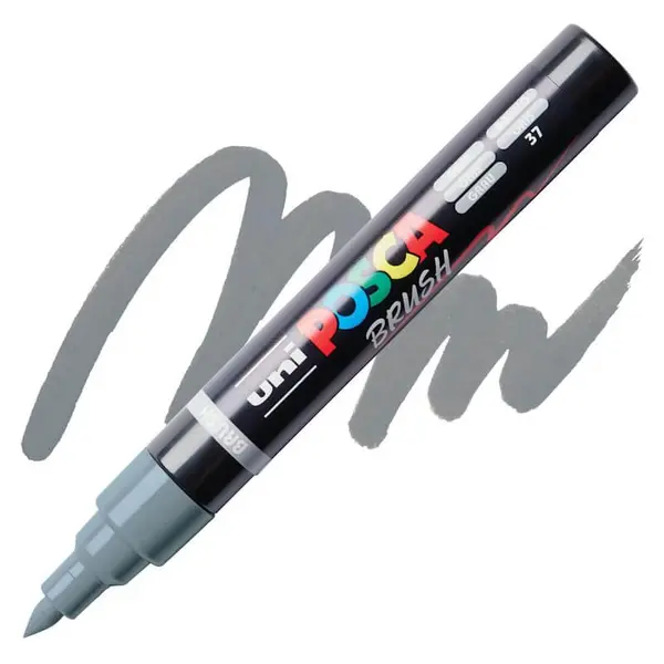 Marker Posca cu varf tip pensula PC-5BR 1-4mm,16 culori