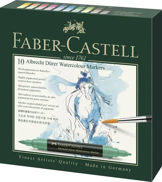Marker solubil a.durer 10 buc/set Faber-Castell Marker solubil a.durer 10 buc/set Faber-Castell