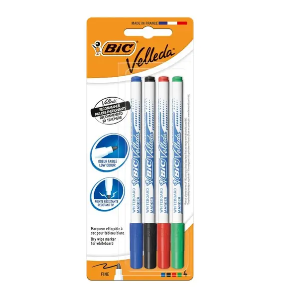 Marker tabla Bic Velleda 1721 4/set - engros