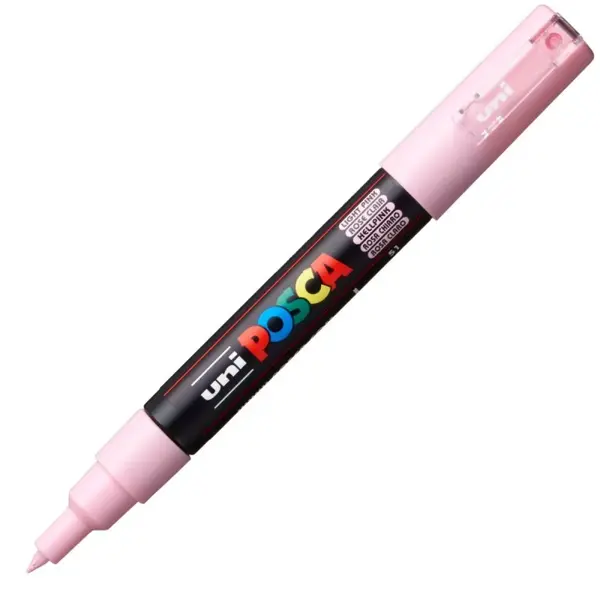 Marker UNI PC-1M Posca 0.7 mm,varf rotund,roz deschis