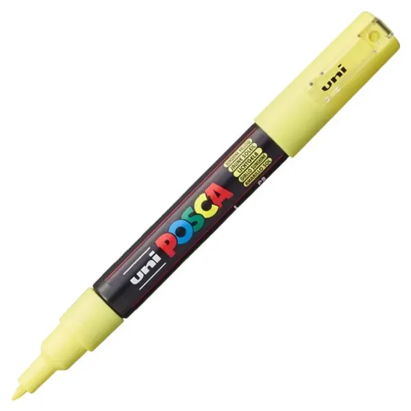 Marker UNI PC-1M Posca 0.7 mm,varf rotund,sunshine yellow