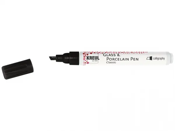Markere Kreul Classic Calligraphy pentru sticla si portelan, 2 culori