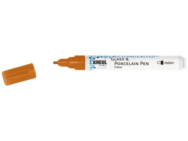 Markere Kreul Clear pentru sticla si portelan, varf mediu 2-4 mm,diverse culori