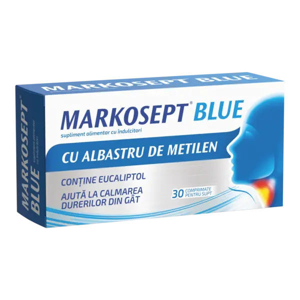 Markosept Blue, 30 comprimate, Fiterman