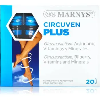 Marnys Circuven PLUS supliment alimentar pentru susținerea activității normale a sistemului vascular și circulator și combaterea senzației de picioare grele