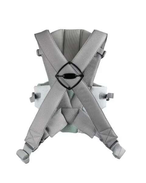 Marsupiu ergonomic pentru bebelusi KikkaBoo Gwen Fly tricot DeLux Mint de la 3luni,3 pozitii de transport, baveta moale detasabila, bretele reglabile cu mecanism de blocare transversala
