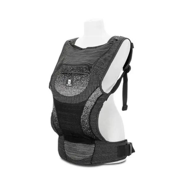 Marsupiu ergonomic pentru bebelusi, Lorelli Mia, pozitii multiple de purtare, Black