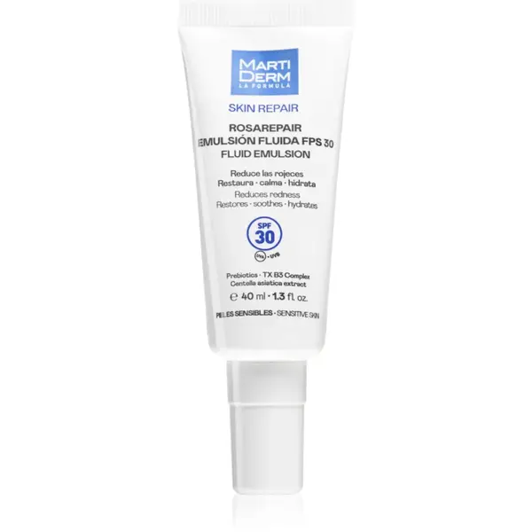 MartiDerm Skin Repair Rosarepair Fluid Emulsion SPF 30 fluid hidratant împotriva roșeții tenului SPF 30 40 ml