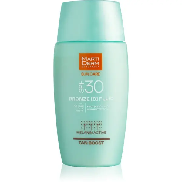 MartiDerm Sun Care Bronze D Fluid fluid pentru fata cu protectie solara mentinerea bronzului SPF 30 50 ml