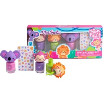 Martinelia My Best Friends Nails & Stickers Set set pentru copii