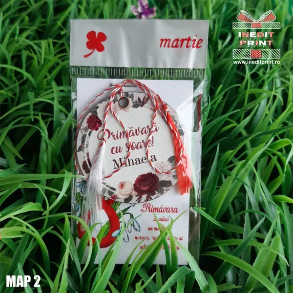 Martisor personalizat Flowers MAP2