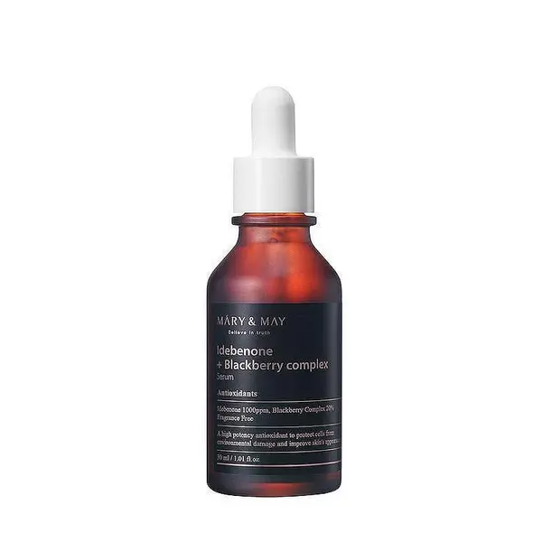 Mary and May Idebenone + Blackberry Complex Serum cu un complex de idebenonă și mure Volum 30 ml