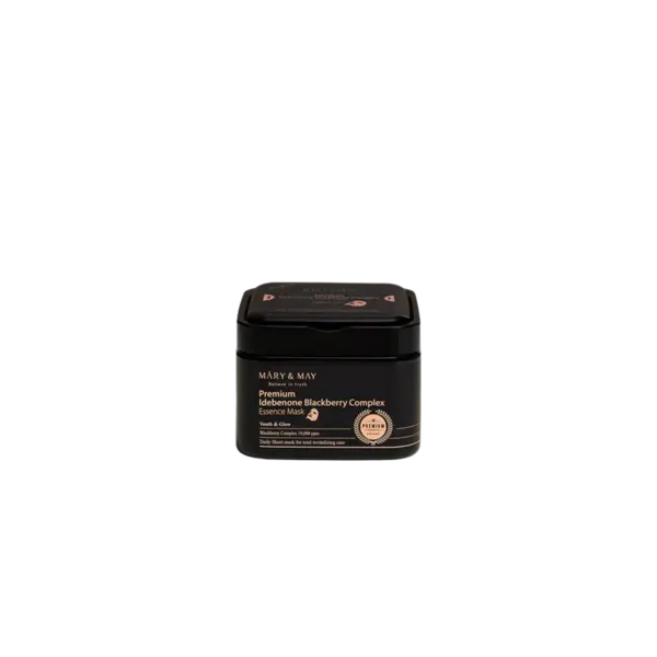 Mary and May Premium Idebenone Blackberry Complex Essence Mask Măști de față Volum 20 buc.