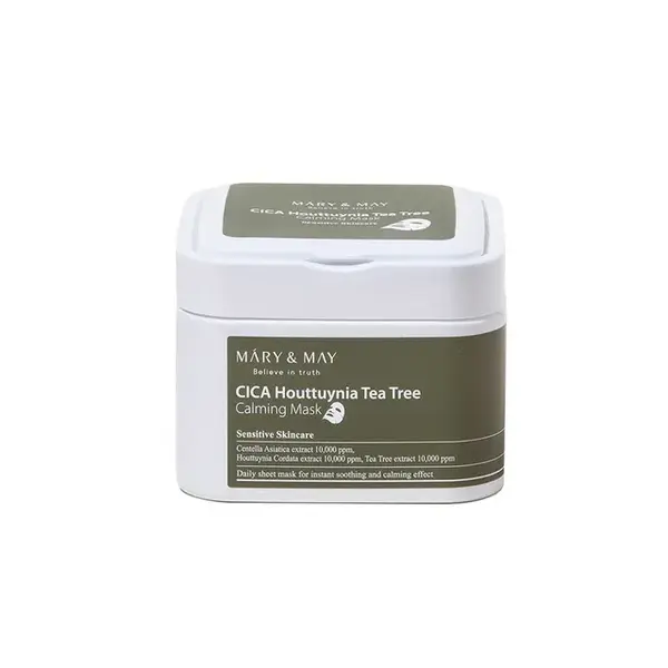 Mary & May – CICA Houttuynia Tea Tree Calming Mask, 30pcs – 400g
