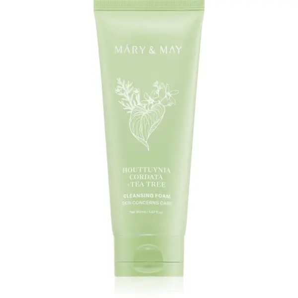 Mary&May Houttuynia Cordata + Tea Tree Cleansing Foam Spuma curatare intensa. pentru netezirea pielii 150 ml