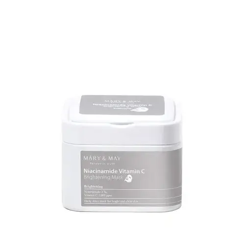 Mary&May - Masti de fata pentru stralucire, Niacinamide Vitamin C Brightening Mask 30 buc, 400g