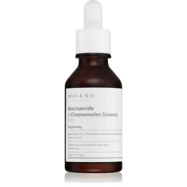 Mary&May Niacinamide + Chaenomeles Sinensis ser regenerant si iluminator reface bariera protectoare a pielii 30 ml
