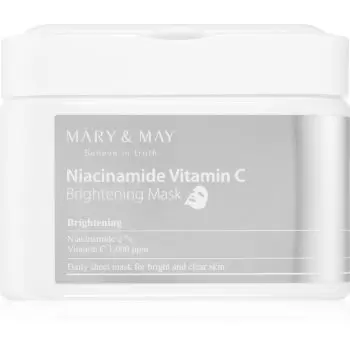 Mary&May Niacinamide Vitamin C Brightening Mask set de măști textile pentru o piele mai luminoasa