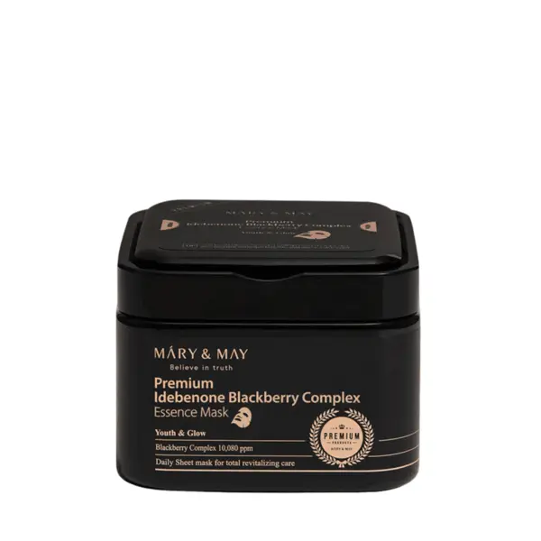 Mary & May – Premium Idebenone Blackberry Complex Essence Mask, 20EA/250g