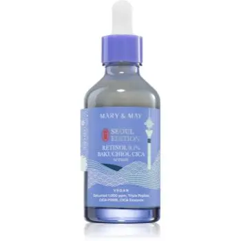 Mary&May Retinol 0.1% Bakuchiol Cica Serum ser pentru contur reface bariera protectoare a pielii