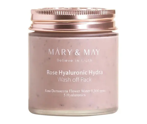 Mary & May – Rose Hyaluronic Hydra Wash Off Pack, 125g