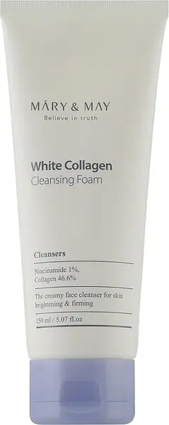 Mary&May Spumă de curățare facială White Collagen, 150 ml