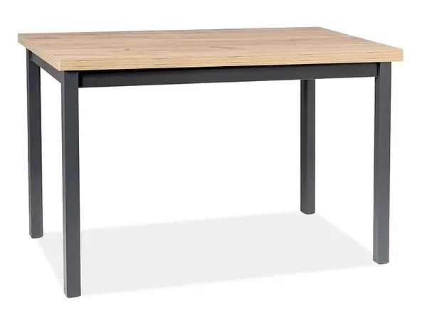 Masa Adam stejar artizan/negru L100xl60 cm
