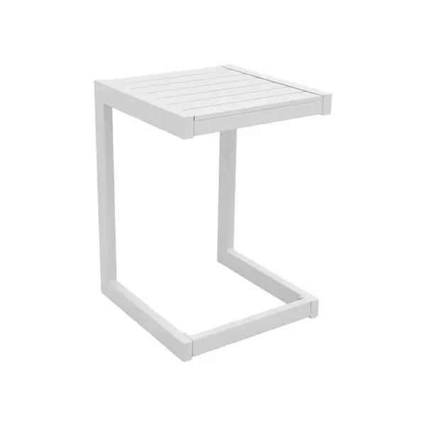 Masa Aether Pakoworld din aluminiu, culoare alb, 37.5x36.5x53cm Masa Aether Pakoworld din aluminiu, culoare alb, 37.5x36.5x53cm