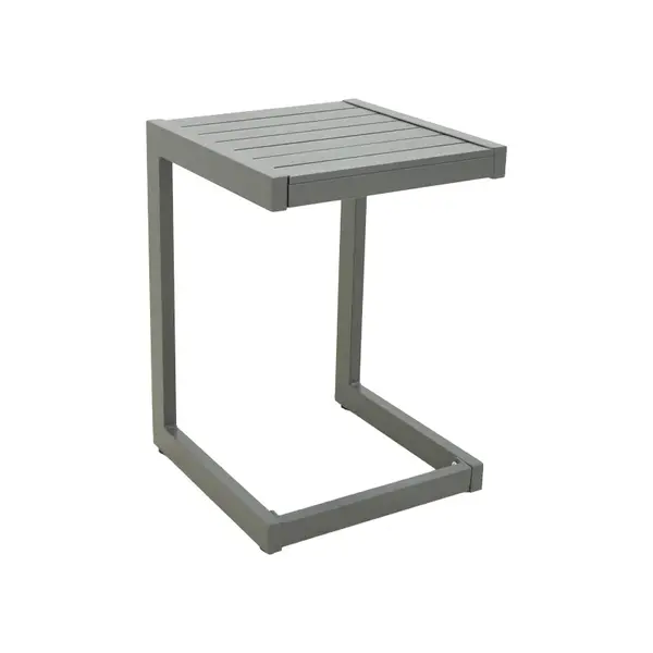 Masa Aether pakoworld din aluminiu in culoarea antracit 37,5x36,5x53cm Masa Aether pakoworld din aluminiu în culoarea antracit 37,5x36,5x53cm