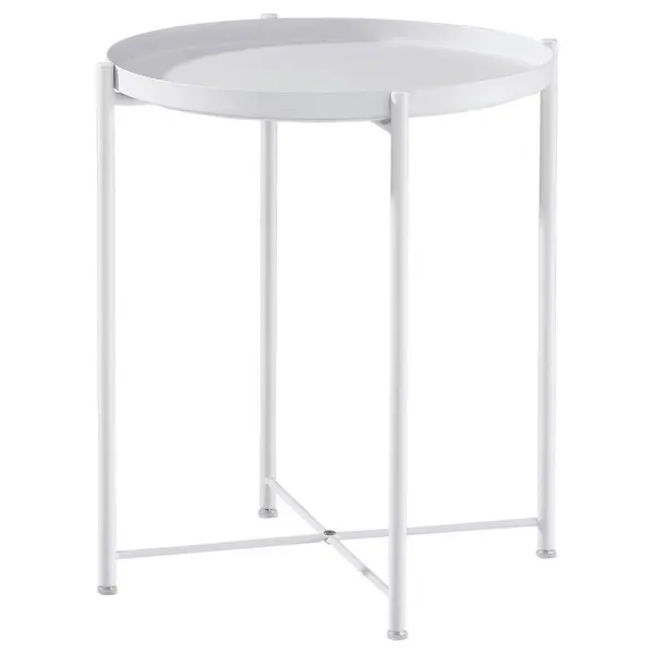 Masă Auxiliară din metal, 47,5/47,5/53 cm