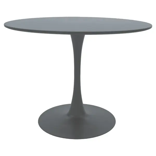 Masa Balou MDF, Gri inchis - Alb - Negru, 100x75 cm