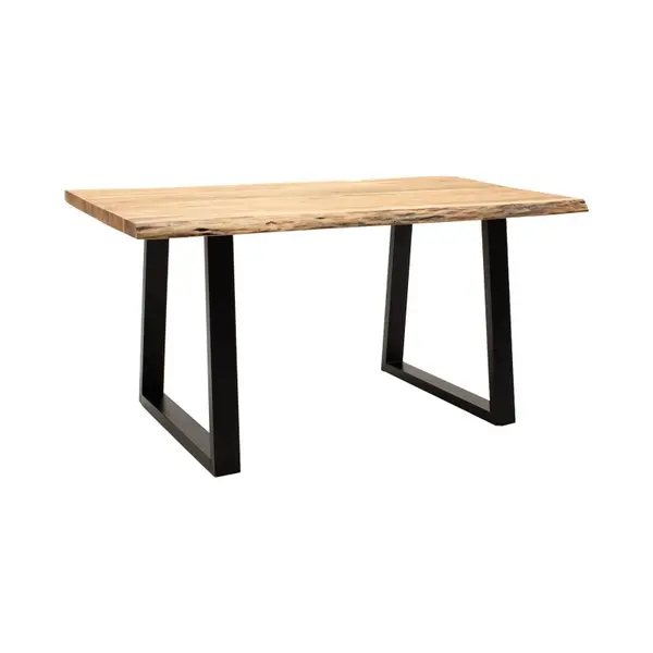 Masa Boho Miles, Pako World, Lemn de salcam grosime 3.7cm, Natural, 140x80x76 cm