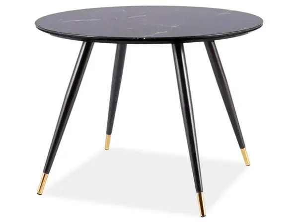 Masa Cyryl II rotunda Marmura Neagra - Ø100 x h76 cm