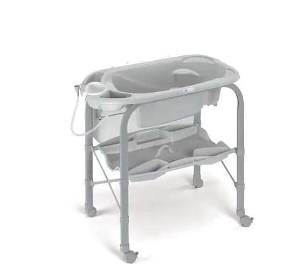 Masa de baie pliabila CAM Cambio Deluxe, cu cadita anatomica si roti
