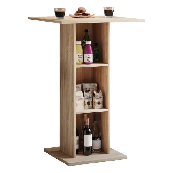 Masă De Bar din material pe bază de lemn, 70/70/108 cm,
