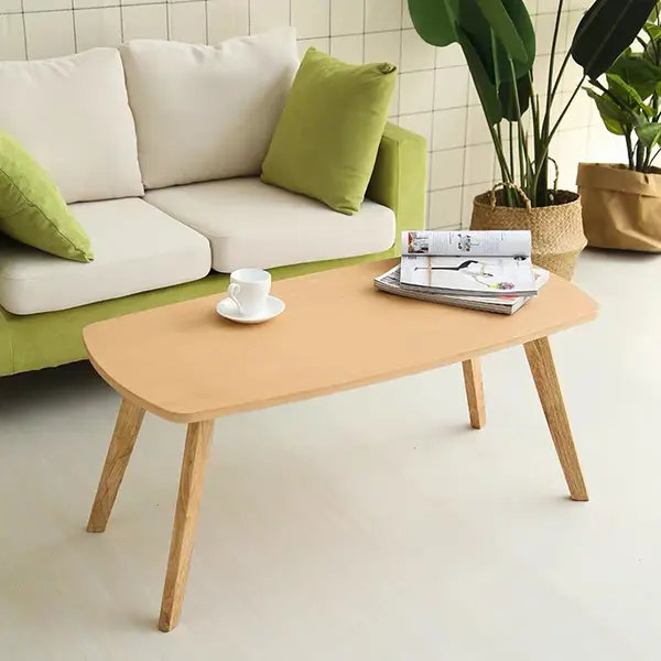 Masă de cafea cu spațiu de depozitare Komela, Natur, 100x48x45 cm