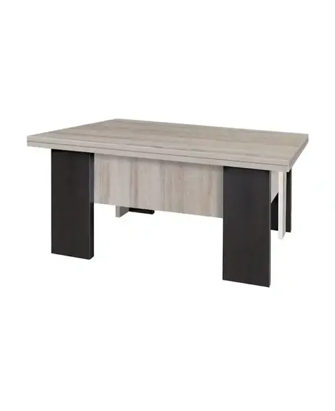 Masa de cafea extensibila Semba, PAL sonoma wenge, 900 x 650 x 440 mm