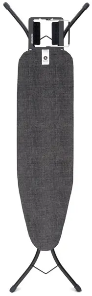 Masă de călcat Brabantia - Denim Black, cu suport pentru fier de călcat, 110 x 30 cm