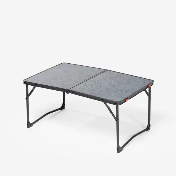 Masă de camping joasă, pliabilă, 2-4 persoane, gri